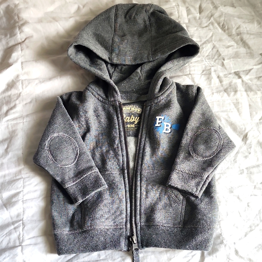 Farm Boy Baby Zip Up 6-9 Months